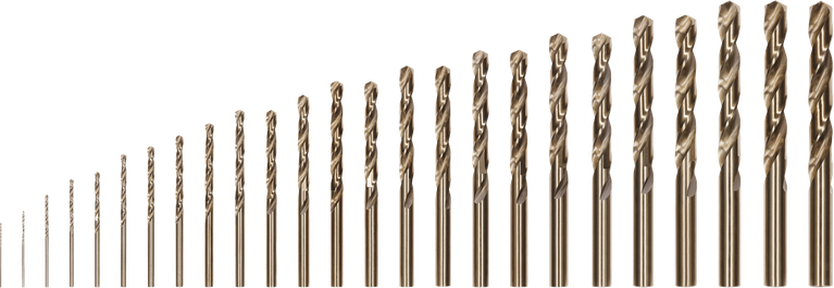 Bosch PRO HSS-Co Spiralbohrer-Set, 25-teilig., Metallbohrer, Spiralbohrer, Bohrerset, Silberfarben, Verschiedene Größen