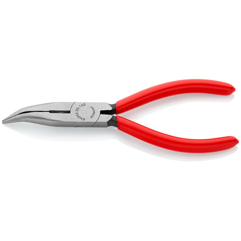 Knipex Flachrundzange mit Schneide 25 21 160 160mm gebogen Kunststoffgriff