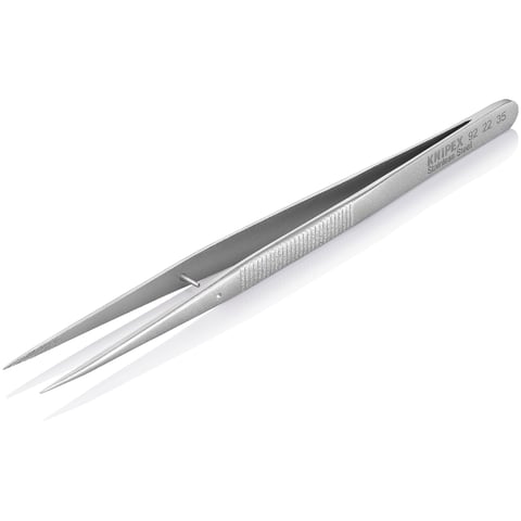 Knipex Präzisionsfeinmechanikpinzette 92 22 35 gerade 155mm gezahnte Greifflächen