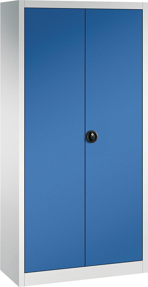 FORUM Flügeltürenschrank FORUM 4 Böden, 70kg Traglast H1950xB930xT400mm RAL 7035/5010