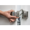 Abus Panzerriegel PR2600 weiß/braun für Holztüren, Metalltüren, Kunststofftüren