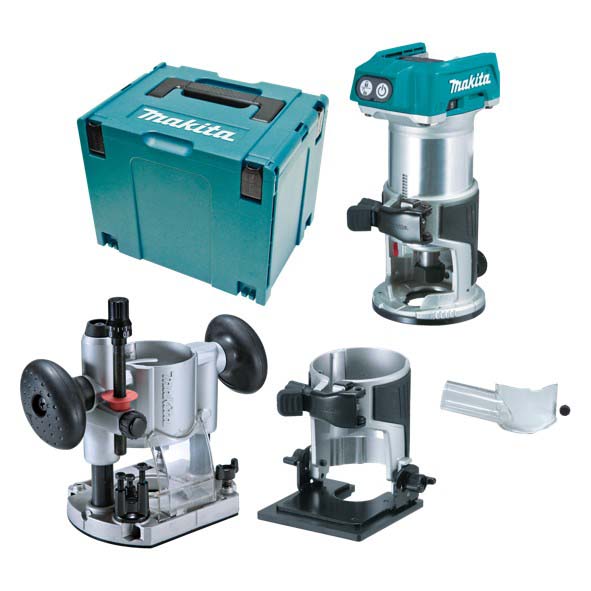 Makita DRT50ZJX2 Akku-Multifunktionsfräse 18V LXT Brushless mit MAKPAC