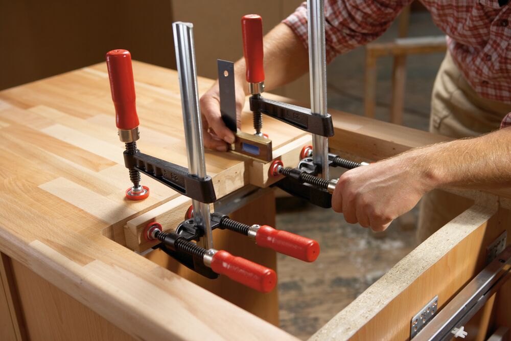 Bessey Kantenzwinge KT5-1CP 1 Spindel für Schraubzwingen bis 13 mm Schienendicke