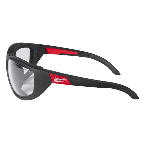 Milwaukee Premium Schutzbrille klar mit Schaumstoffauflage