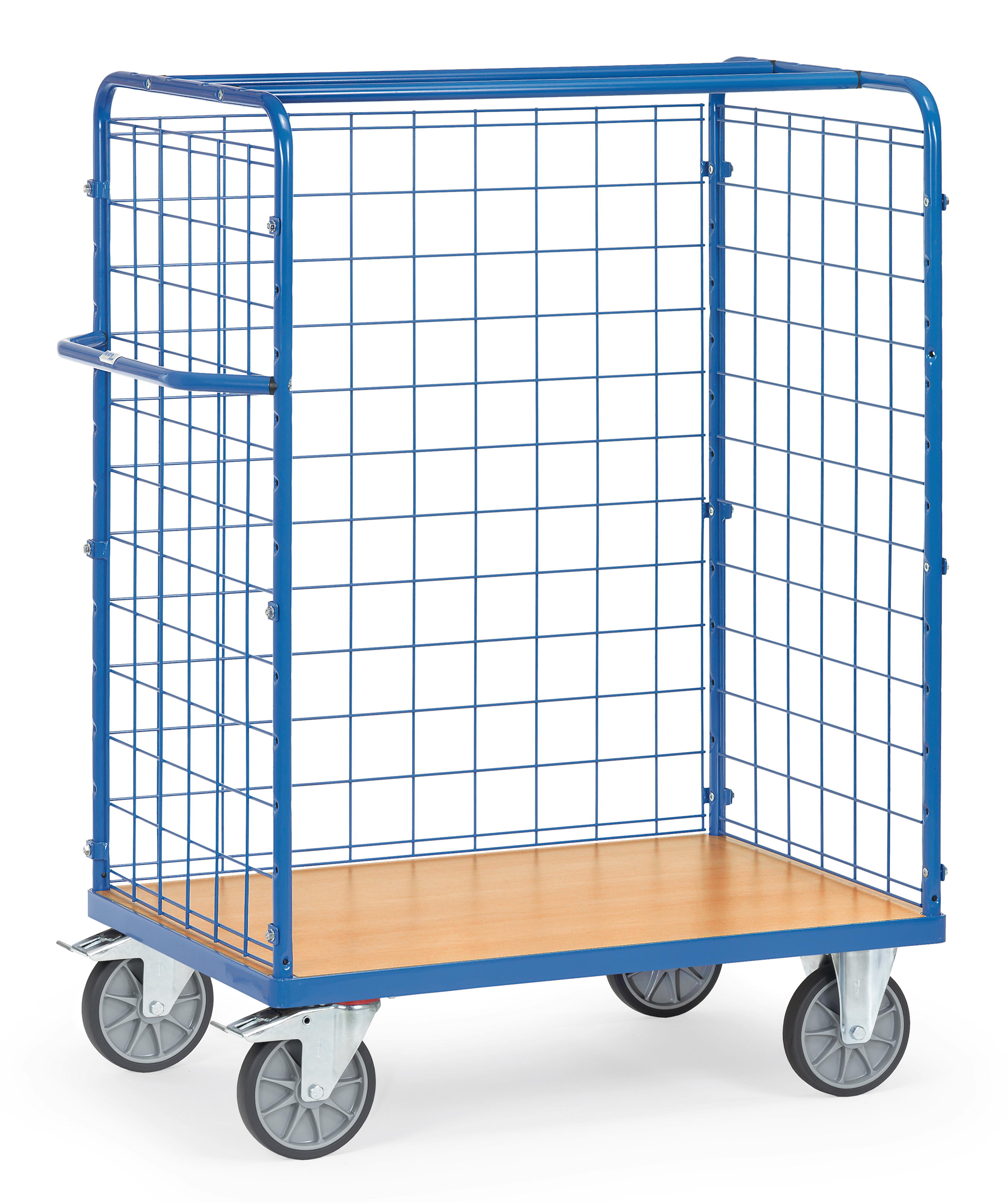 Paketwagen mit Drahtgitterwänden
