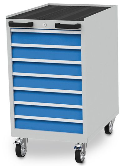 b+h Bedrunka+Hirth Mobiler Schubladenschrank T736 R 18-24 7 Schubladen