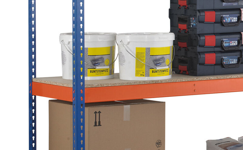 Schulte Weitspannregal Z1 Grundregal 3048x2450x926mm 4 Ebenen Spanplatte Fachlast 500kg