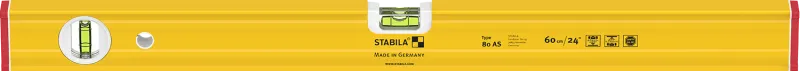 Stabila Wasserwaage Type 80 AS 80cm Aluminium 2 Libellen