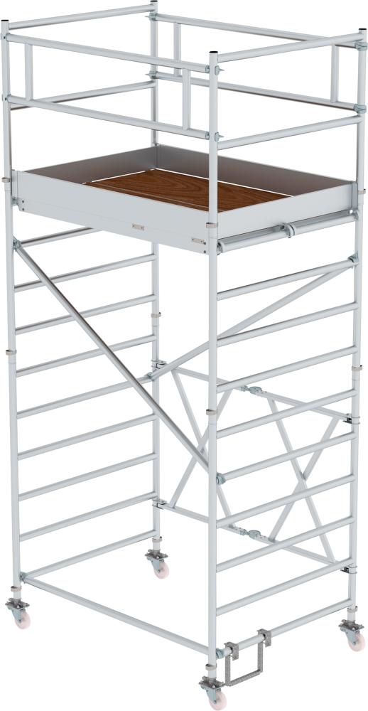 MUNK Alu-Klappgerüst Plattform B1800xT1350 mm Plattformhöhe 3,00 m Arbeitshöhe bis 5,00 m