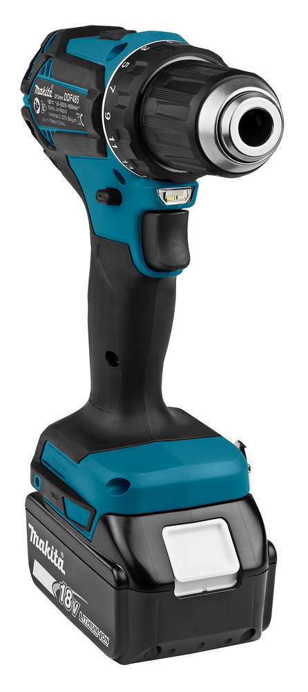 Makita Akku-Bohrschrauber DDF485RTJ 18V 5.0Ah mit 2 Akkus Ladegerät MAKPAC