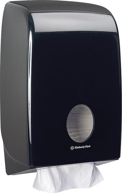 Kimberly-Clark Handtuchspender Aquarius Interfold Schwarz Kimberly-Clark Handtuchspender Aquarius Interfold Schwarz