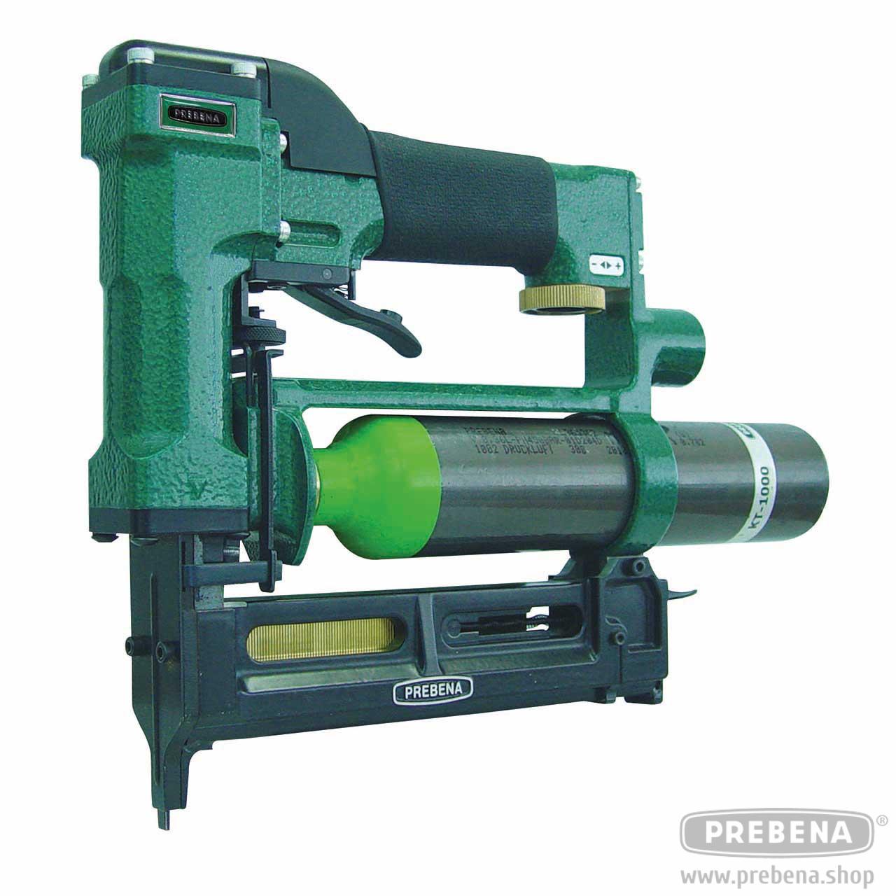Prebena PKT-2-ES40-S Druckluft-Kartuschennagler für Heftklammern 15-40mm