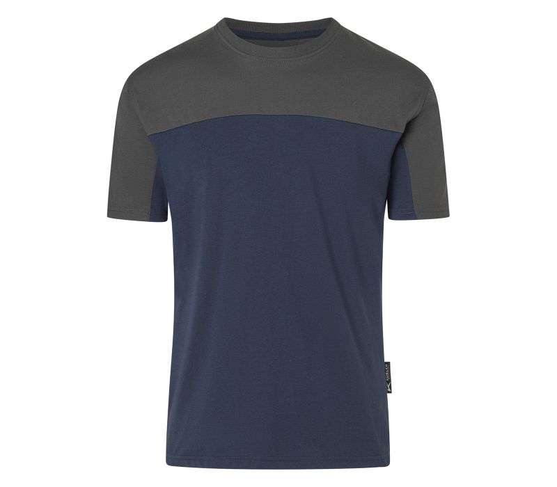 KÜBLER SHIRTS T-Shirt, dunkelblau/dunkelgrau, M