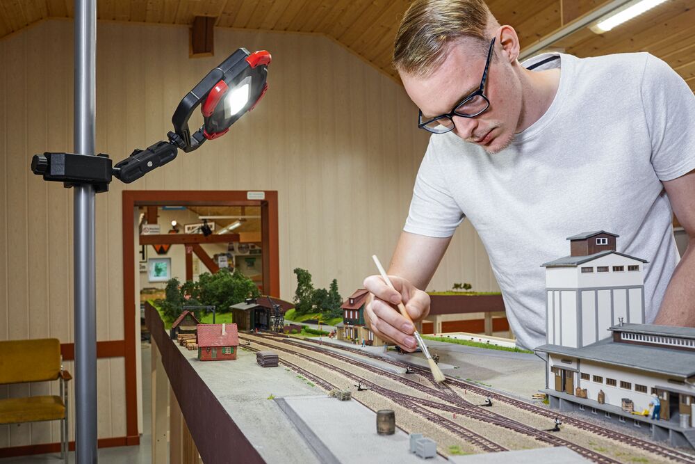 Bessey Multifunktions-/Laserhalterung STE-LH mit 1/4 Zoll Gewinde, werkzeuglose Montage