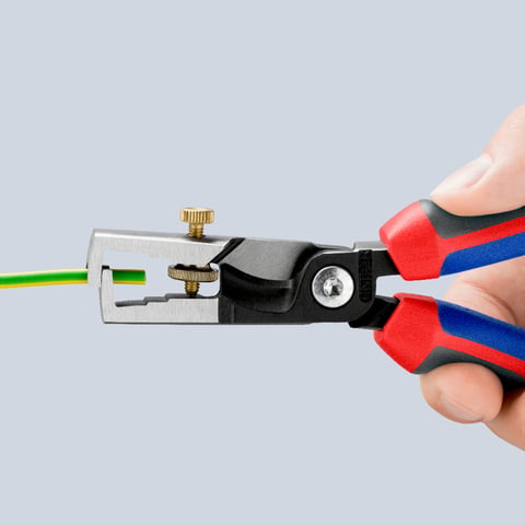 Knipex StriX® Abisolierzange mit Kabelschere 13 62 180 schwarz atramentiert