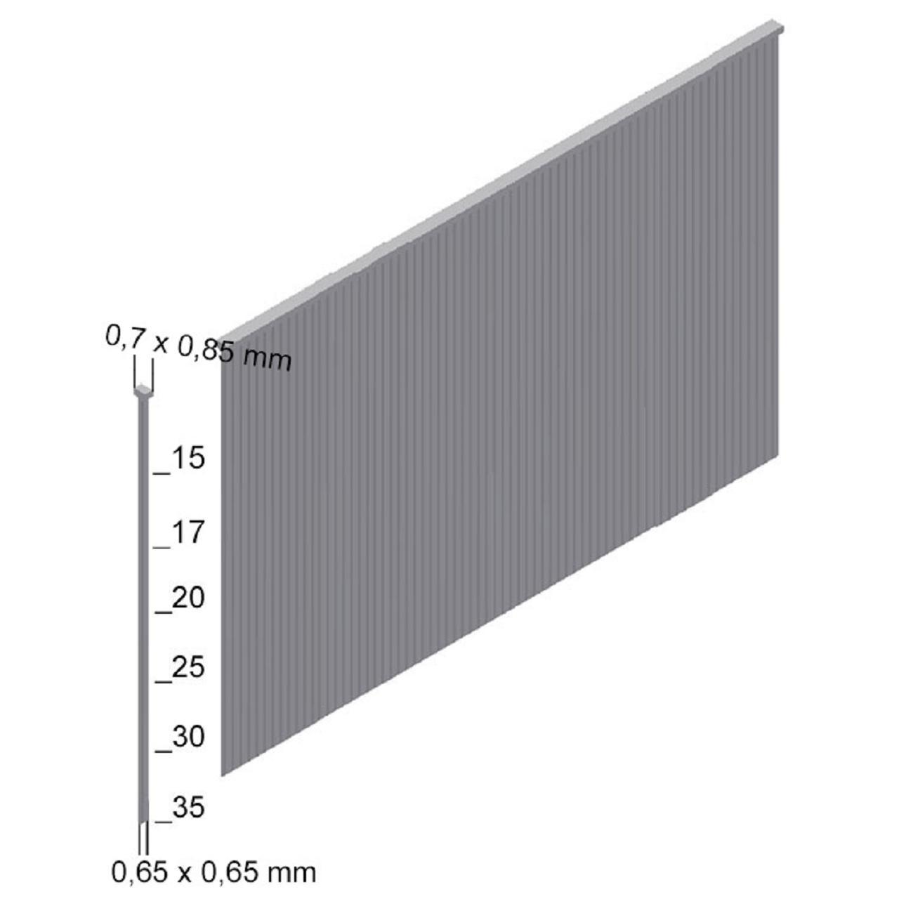 Prebena ALK30CLS Pins (Stifte mit Kopf) verbronzt 30mm 9600 Stück