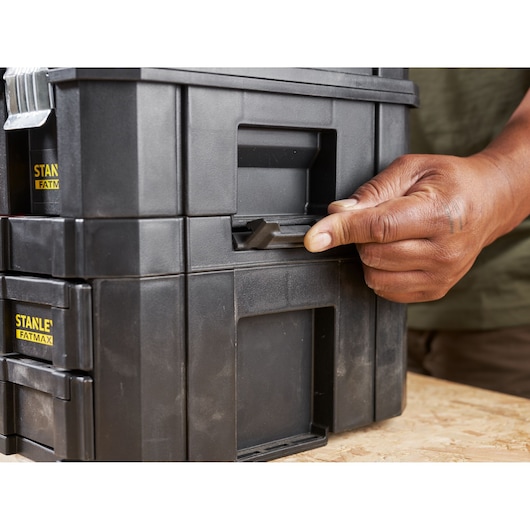 Stanley PRO-STACK Combo FMST1-71981 Werkzeugbox mit 2 Schubladen