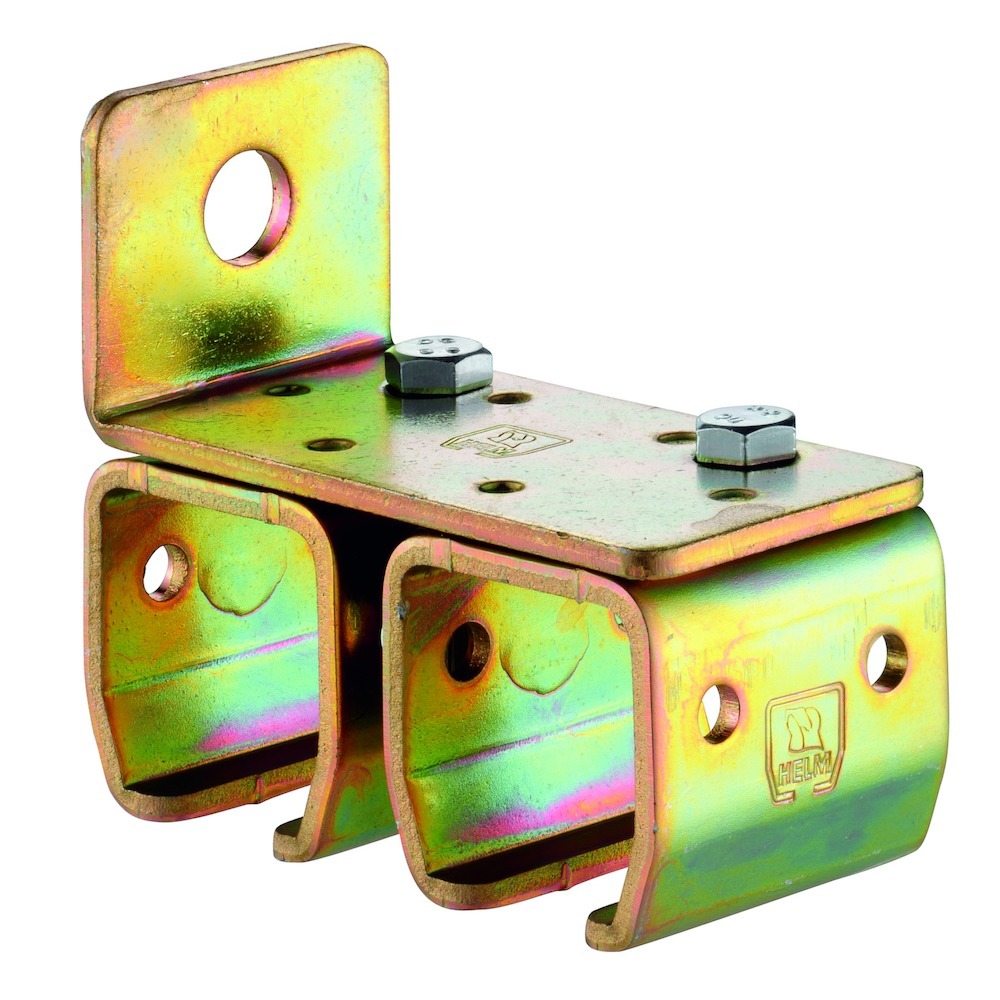 ST-Doppelwandbefestigungsmuffe,301 D,Stahl,100x91x55mm,S4mm