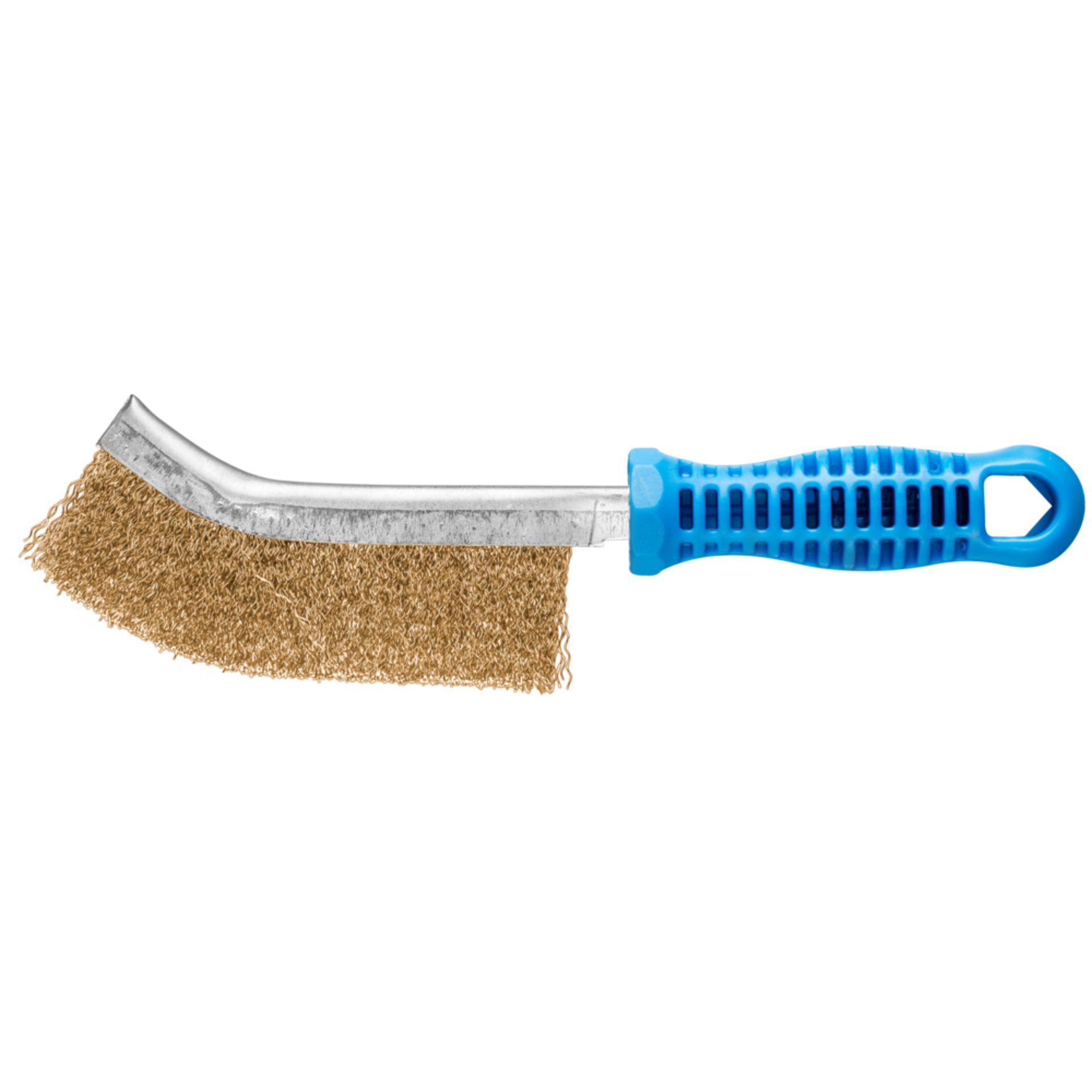 Pferd Handbürste gebogen HBG 1reihig Stahl-Draht-Ø0,30 (10)