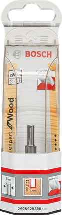 Bosch Expert für Holz-Nutfräser 5 mm Vollhartmetall., Bohrer, Metall, 8 mm, Bosch, Blisterverpackung
