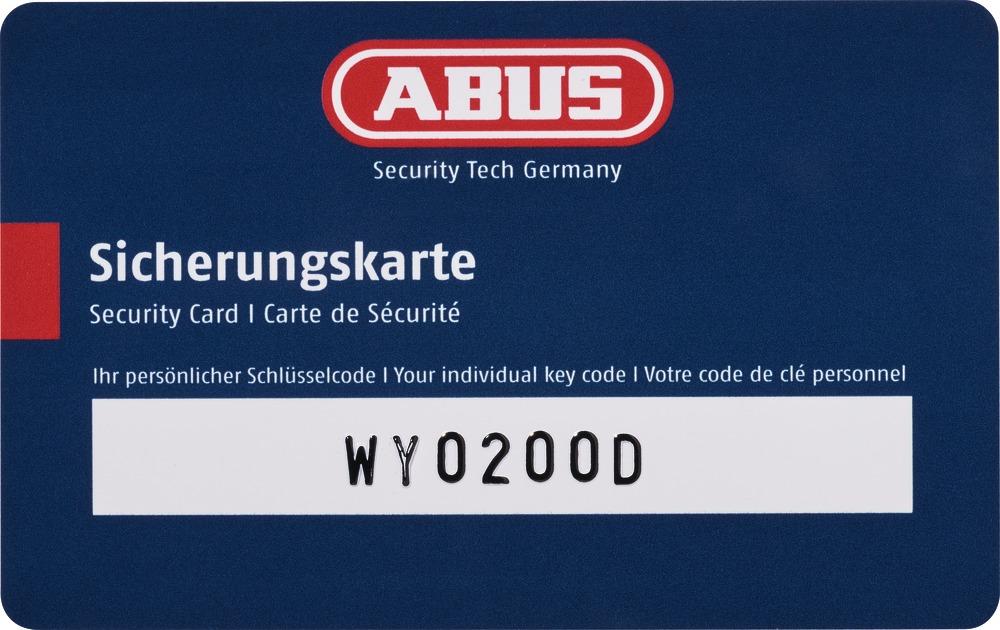 Codekartenbild 01 | Sicherungskarte