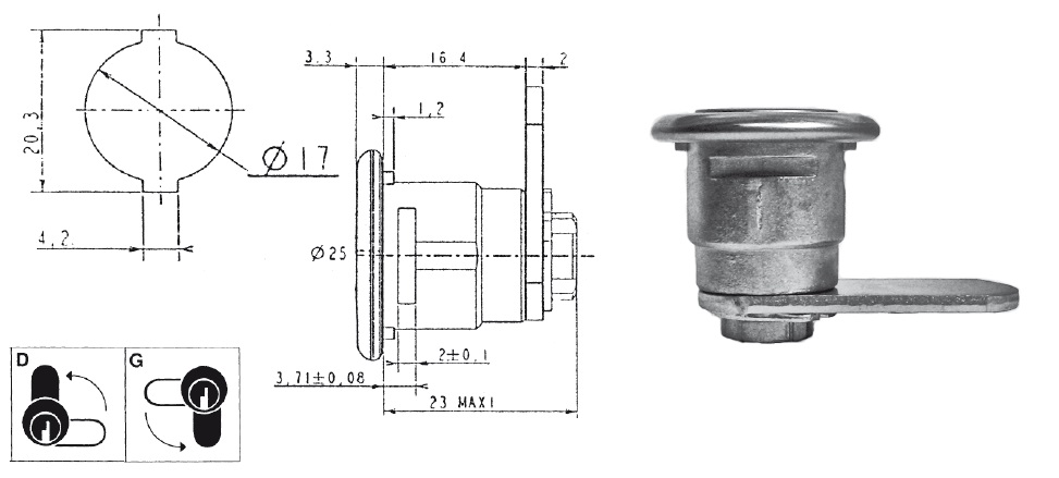 EURO-LOCKS Hebelzylinder X 16