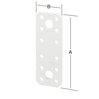 Vormann Flachverbinder 070900000W Stahl sendzimir verzinkt 96x35mm