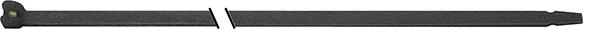 Kabelbinder mit Stahlzunge schwarz 100 x 2.5 mm a 100 Stück SapiSelco