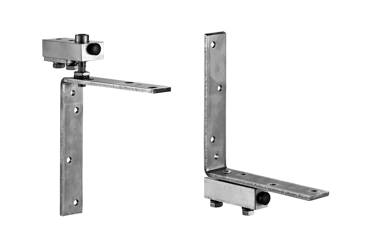 Woelm HELM 150 Festanschlag Set Edelstahl-Rostfrei/Aluminium zum Anschrauben