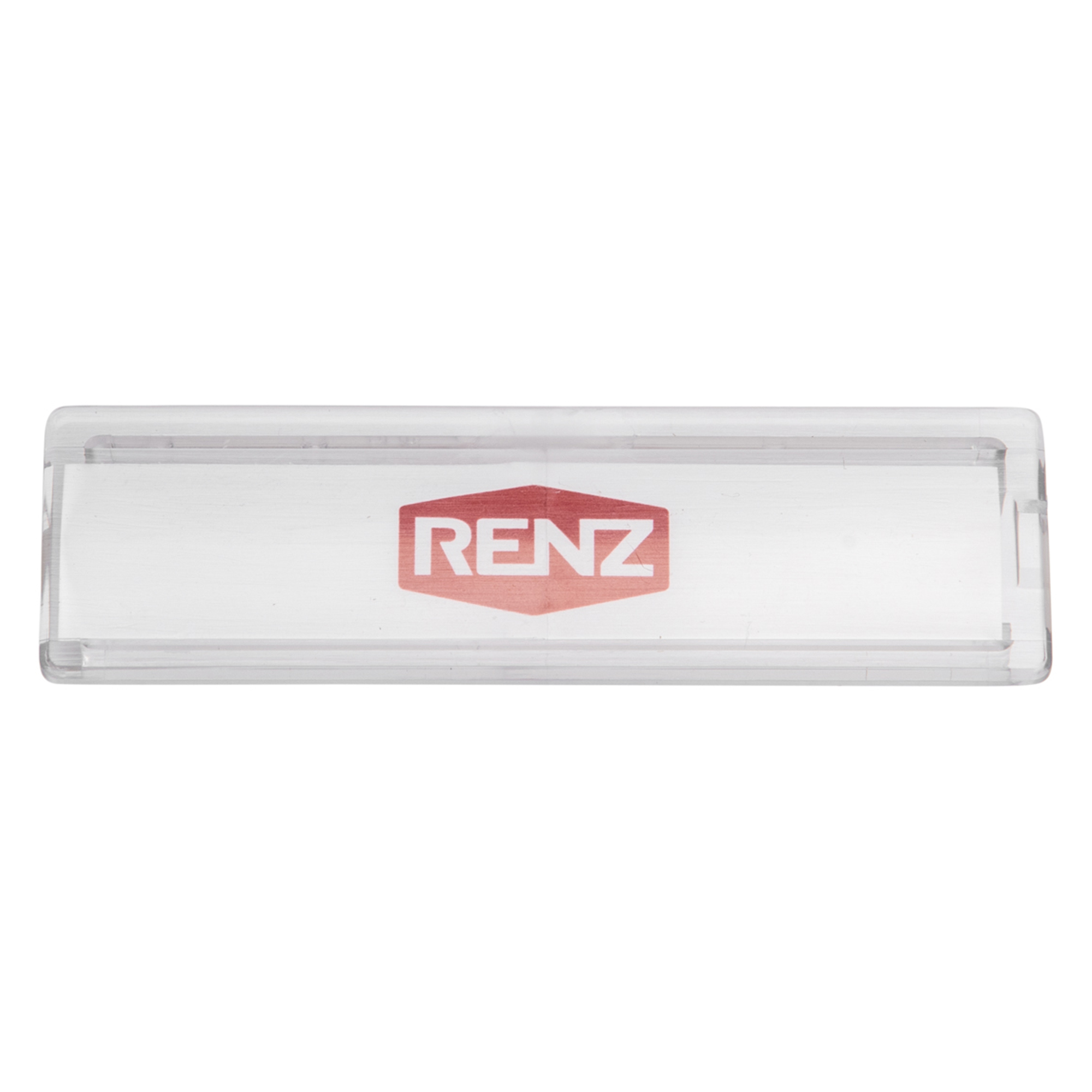 Renz Namensschild 64 x 19 mm, zum Einklipsen