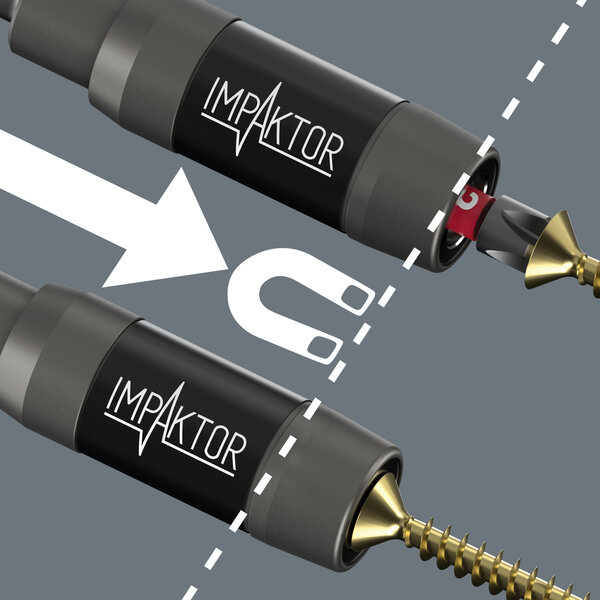 Impaktor holder with ring magnet