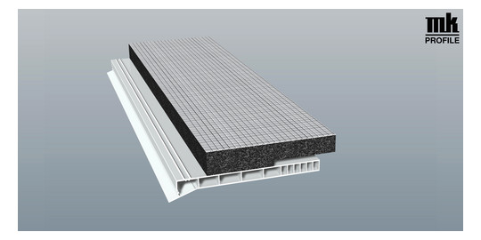 MENKE Rollladenkastendeckel D120 Flex 120mm mit 20mm Flex-Isolierung Alukaschiert 6m