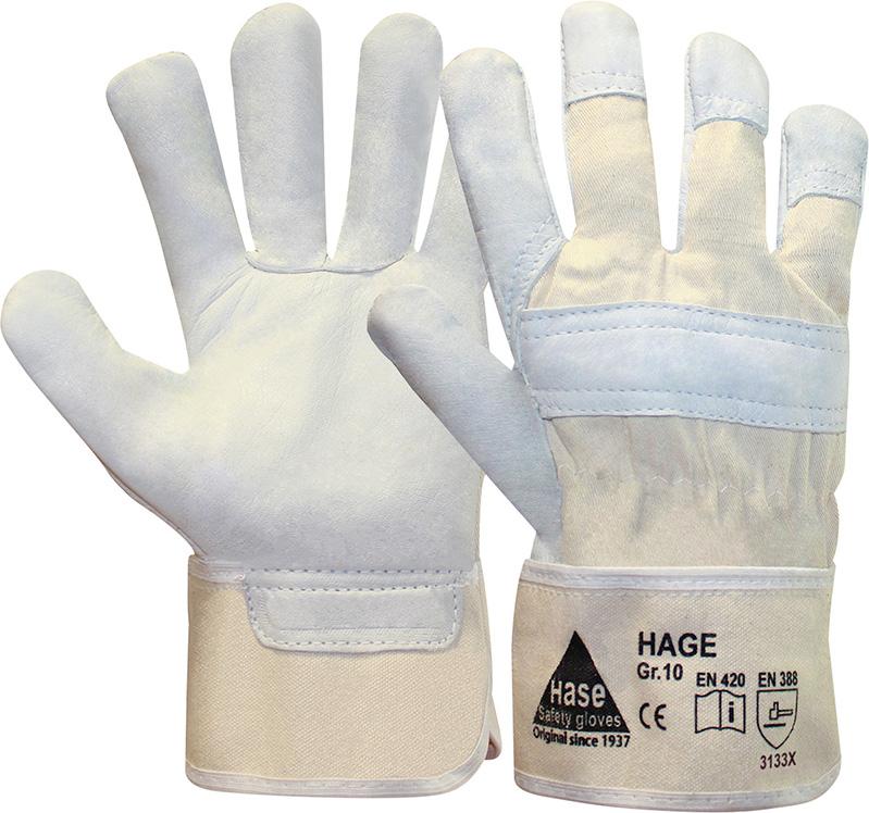 Hase Handschuh Hage, Rindvoll leder, Gr. 10
