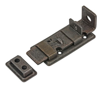 Vormann Sicherheitsriegel 000100120BR gerade 120x48mm Stahl brüniert