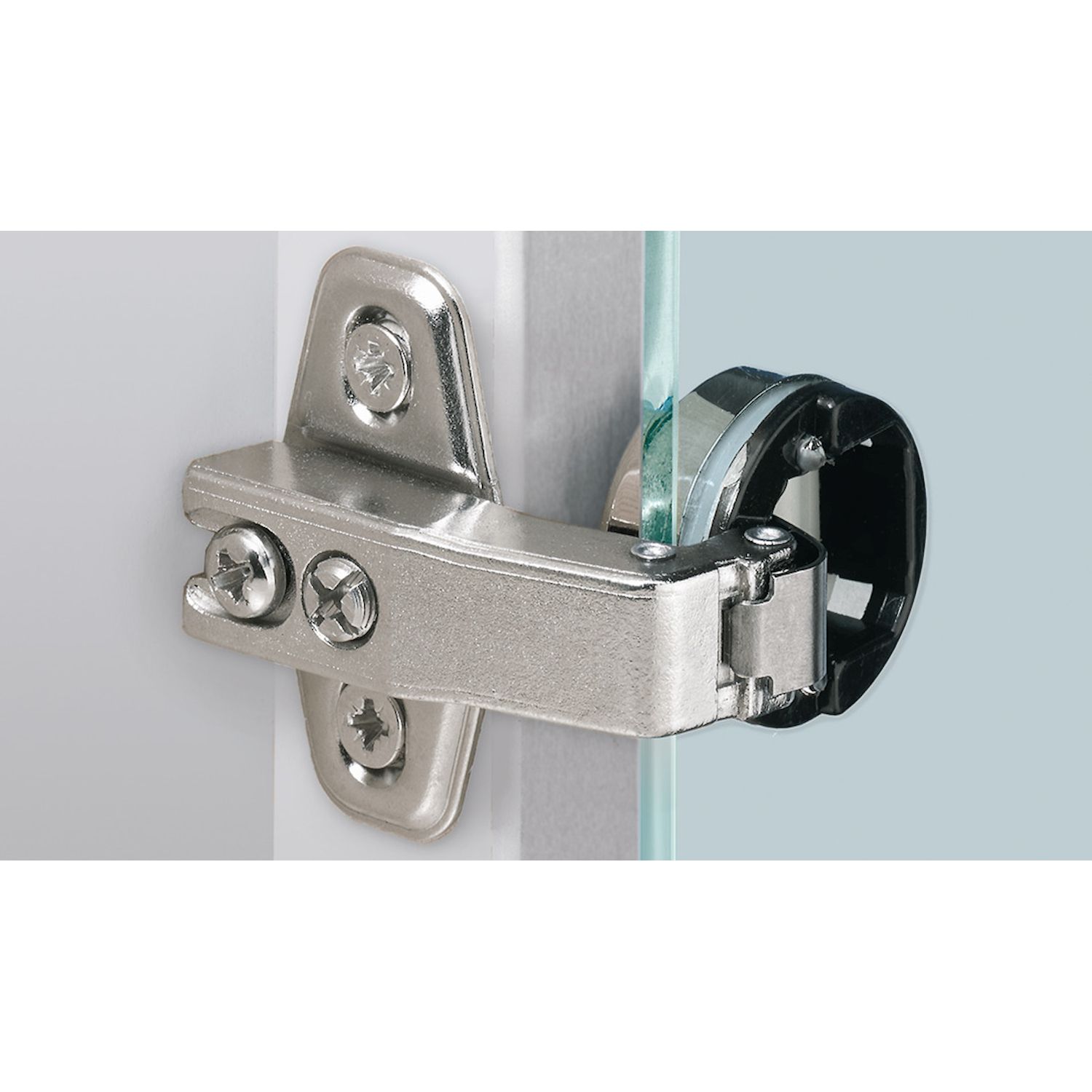 HETTICH Perfekt 5204 W90, TU 12 / S, zum Anschrauben (Scharnier und Montageplatte)