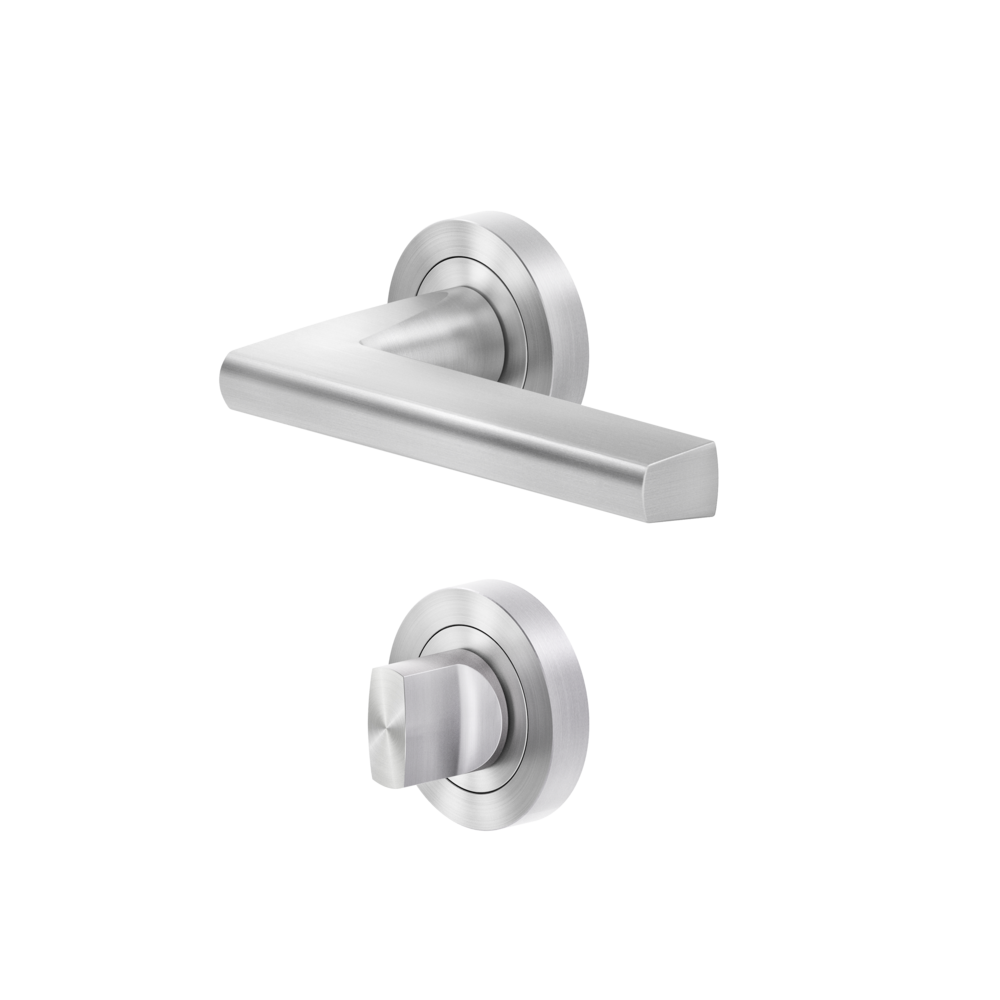 Türgriffe, ER54 BAD 71, Edelstahl matt, Karcher Design, Montana, 3-teilige Rosette
