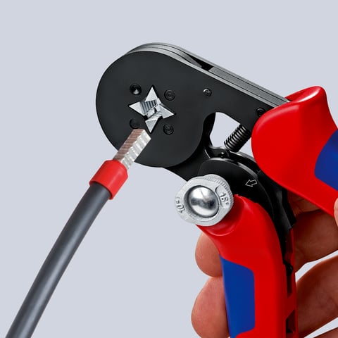 Knipex Crimpzange 97 53 04 Selbsteinstellend mit Seiteneinführung 0.08-16mm²