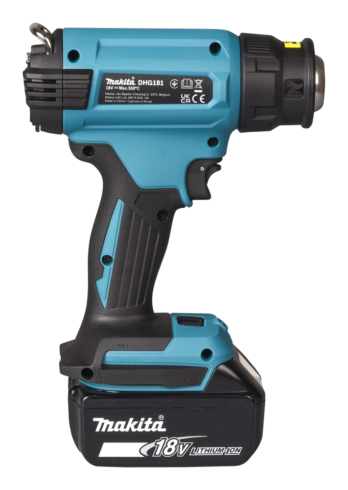 Makita Akku-Heißluftgebläse DHG181ZK 18V LXT 550°C 200 l/min