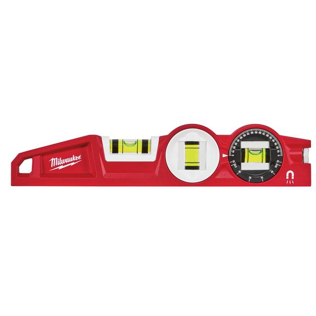 Milwaukee 25 cm lang magnetisch Wasserwaage Torpedo 360°