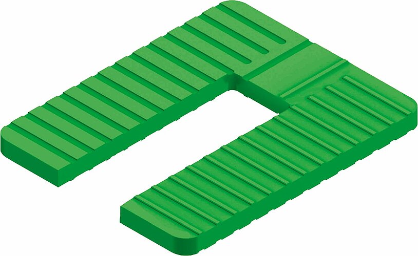 Roto Euroklick Typ 1 Distanzplatte 65x52,5x5mm Grün