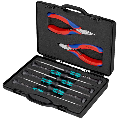Knipex Elektronikzangen-Set 00 20 18 ESD 8-teilig ESD-fähig