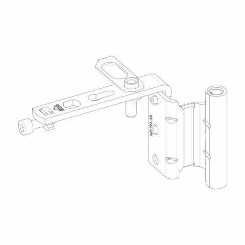 Roto NX Falzaxerarm T 12/20-13 PVC rechts silber