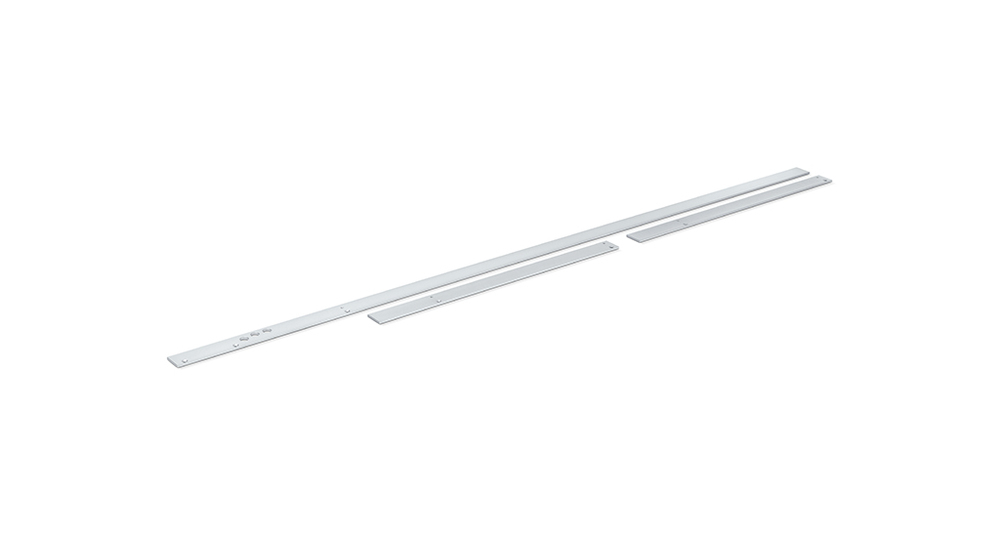 GEZE Montageplatte für ISM/E-ISM-Gleitschiene BG, Aluminium