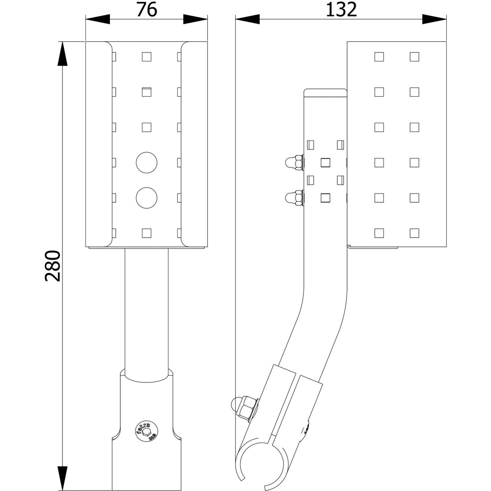 Fetra Flaschenhalterung für Euro-Flaschen 500ml 1393-E0500