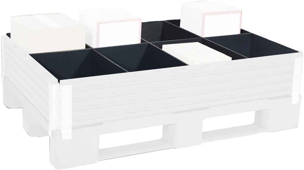 KIGA Paletteneinteilungs-Set für B800xT1200 mm 1 Längs-,3 Querteiler