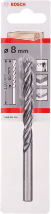 Bosch 8 mm Standard-Holzbohrer mit Zentrierspitze., Steinbohrer, 8 mm, Spiralbohrer, Bosch