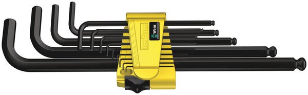 Wera Winkelschlüsselsatz 950/13 Hex-Plus Imperial 1 zöllig BlackLaser