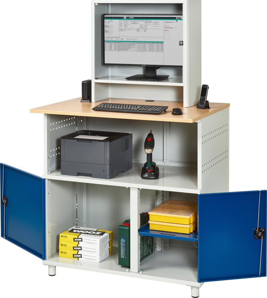 RAU Computer-Tisch mit Monitorgehäuse