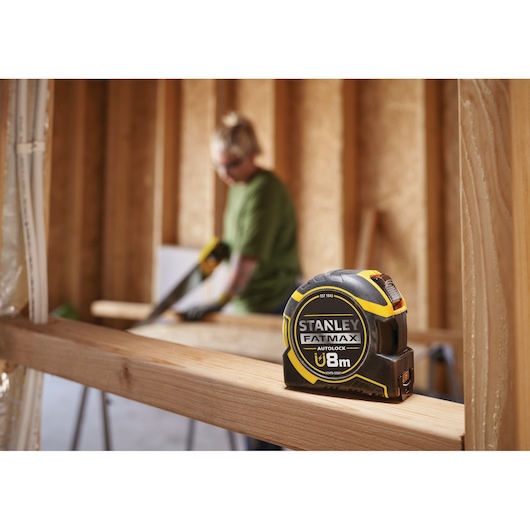 Stanley FatMax PRO Bandmaß mit Autolock, 8m, 32mm