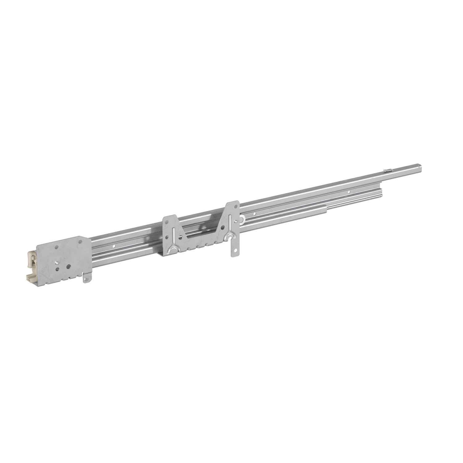 HETTICH Auszugsführungen Quadro Duplex 45 für griffloses Blendendesign, Push to open Silent kompatibel, Silent System kompatibel, EB 292 mm / 392 mm, 755 mm, rechts